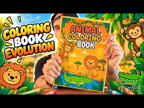 Coloring Book Evolution - Safari Edition